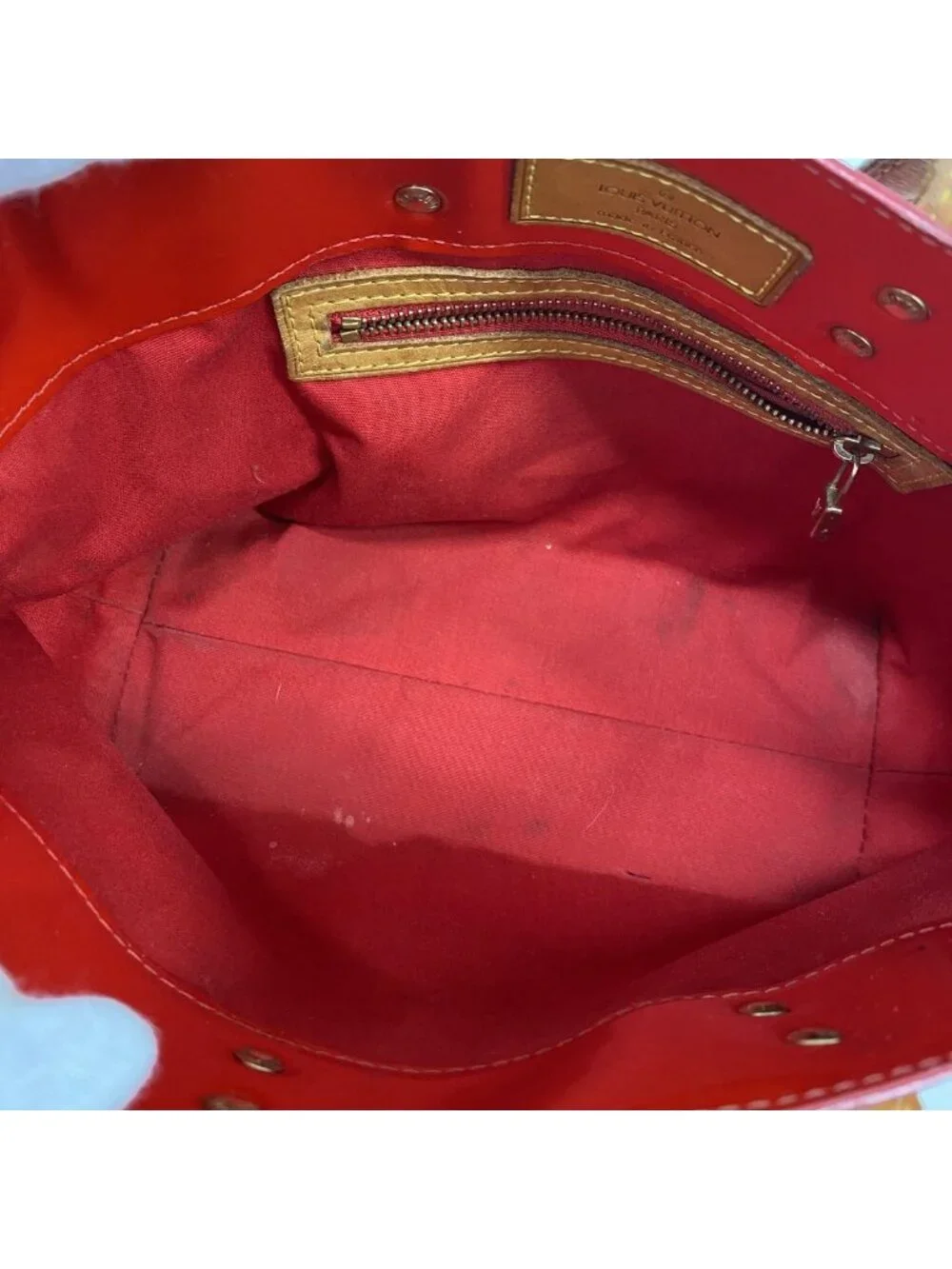 Louis Vuitton Handbag Vernis Reed PM Rouge